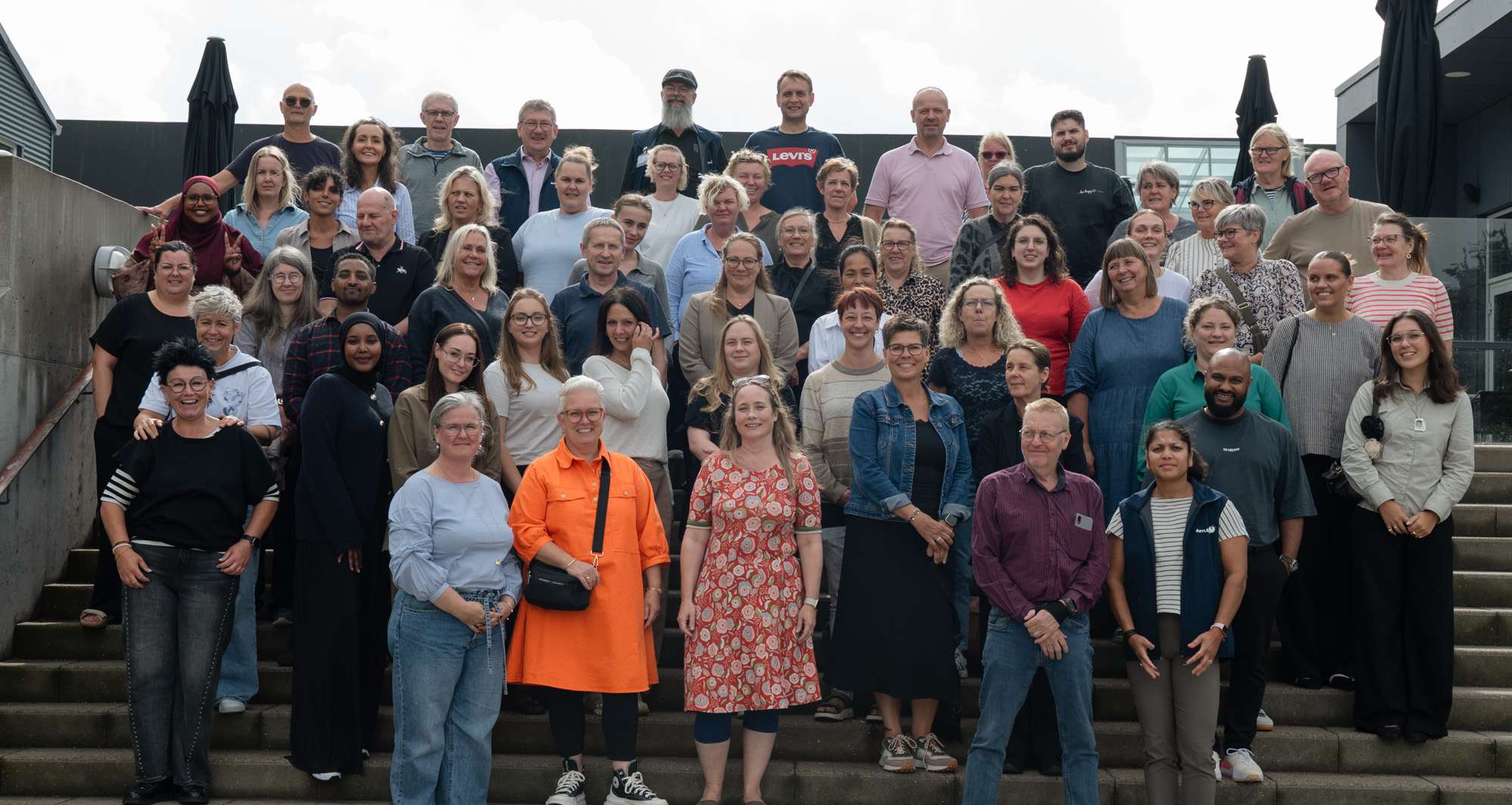 Fællesfoto af alle i AsylSyd til medarbejderdag 2025