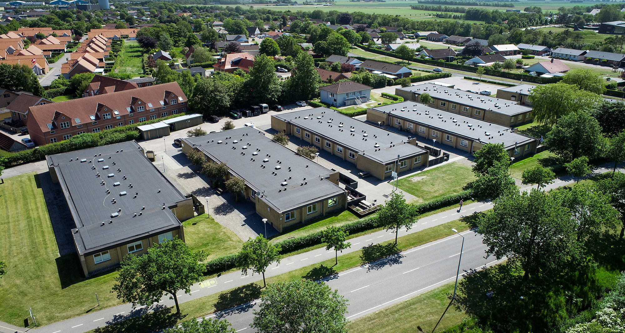 Børnecenter Tønder set fra luften